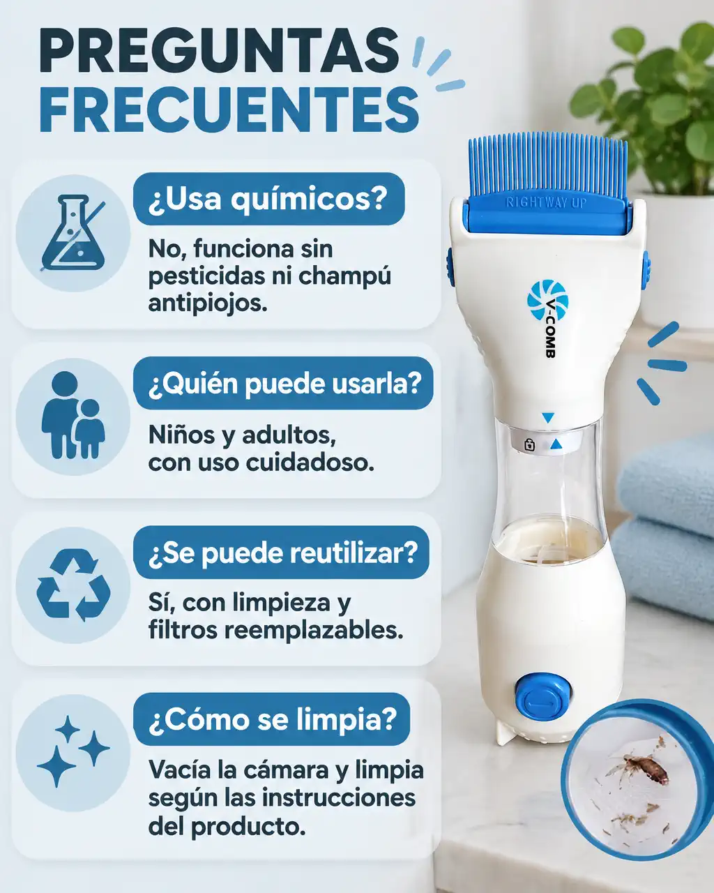 ASPIRADORA DE PIOJOS
