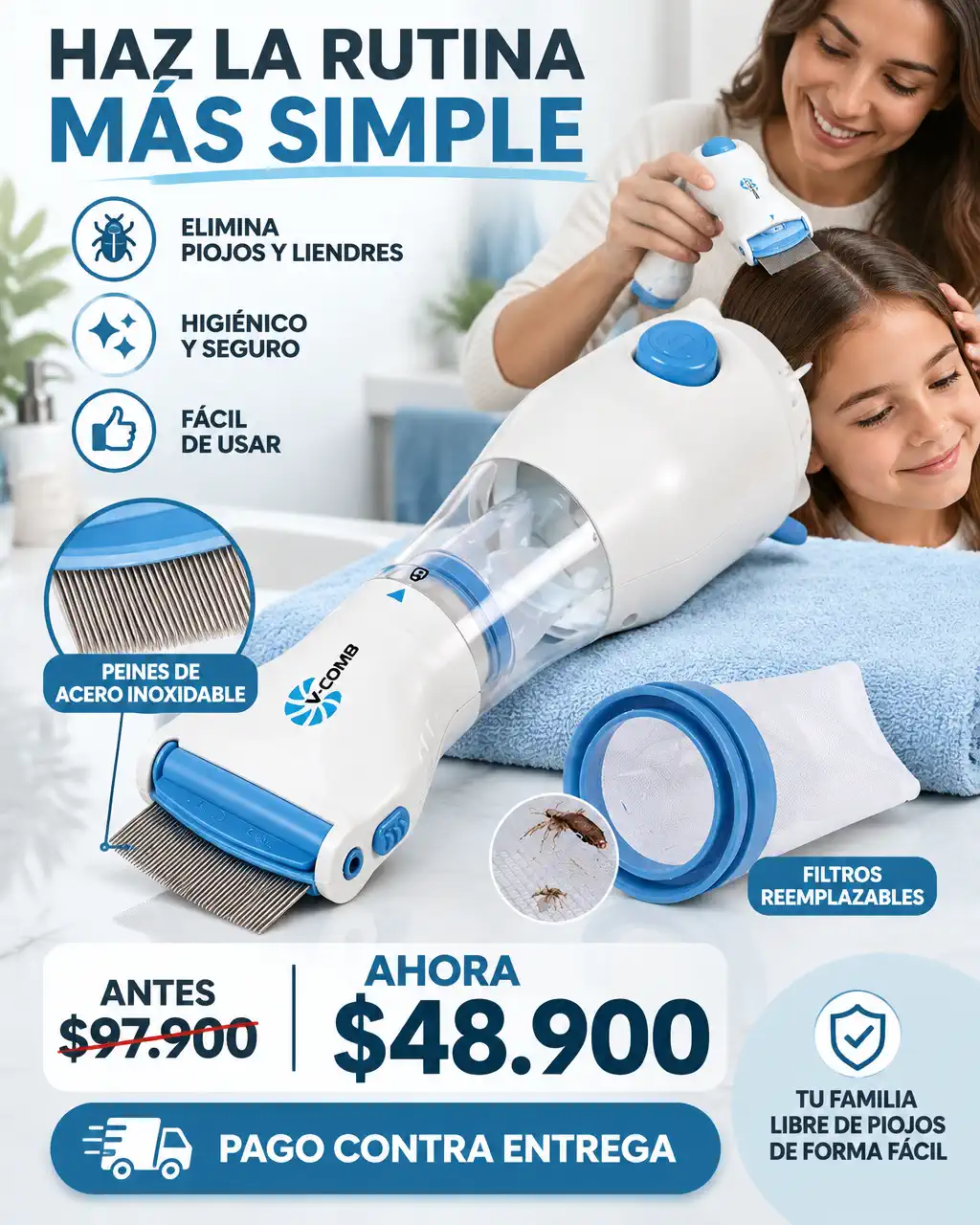 ASPIRADORA DE PIOJOS