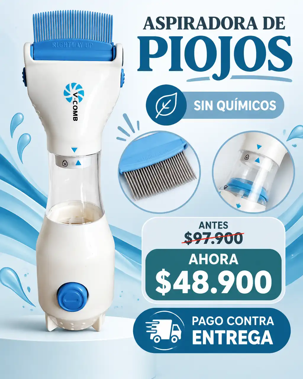 ASPIRADORA DE PIOJOS