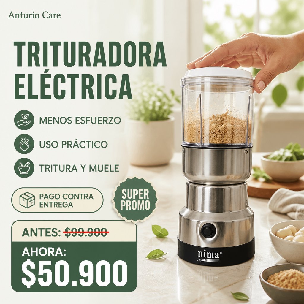 Trituradora y molino eléctrico