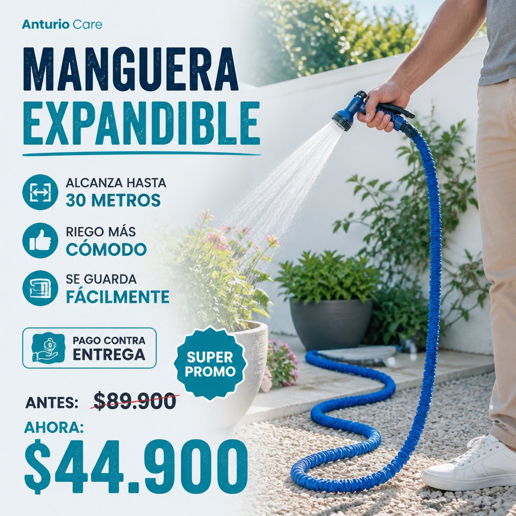 Manguera expandible 30 metros