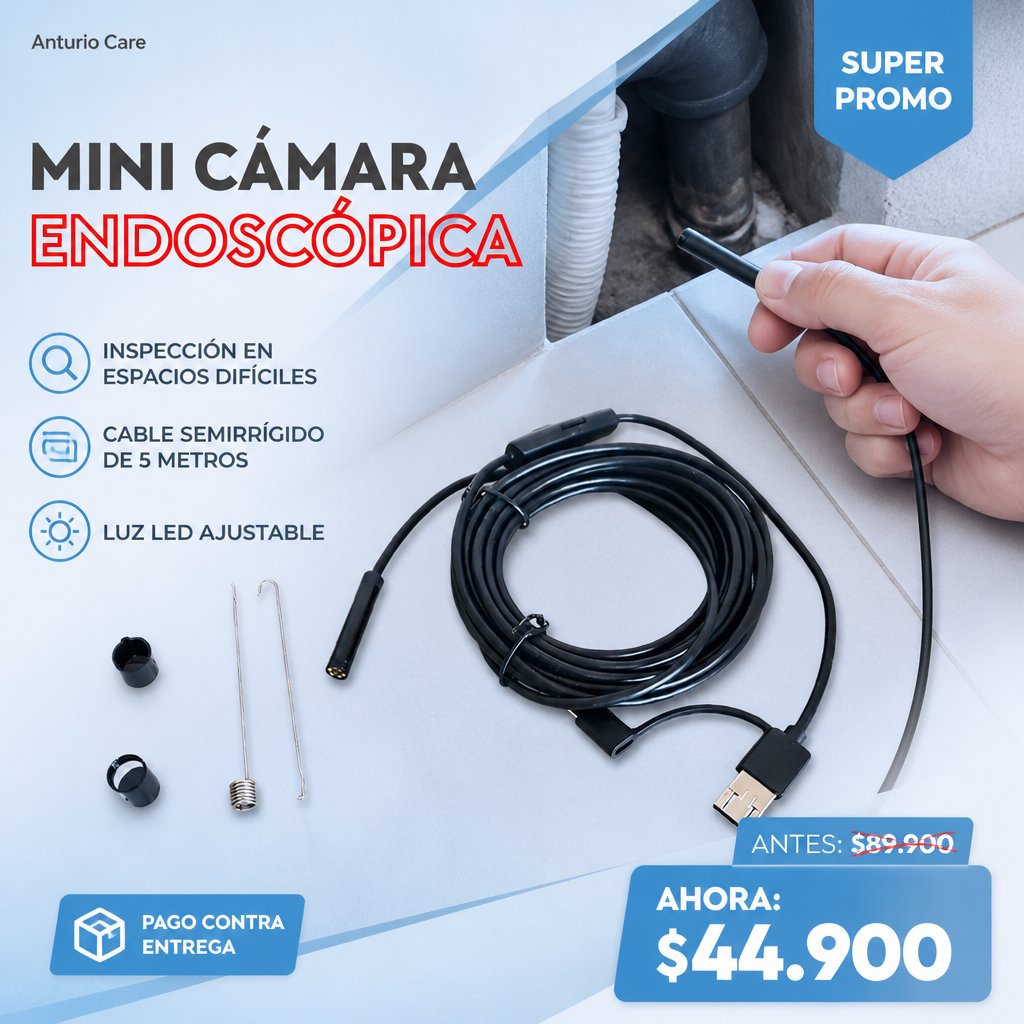 Mini cámara endoscópica