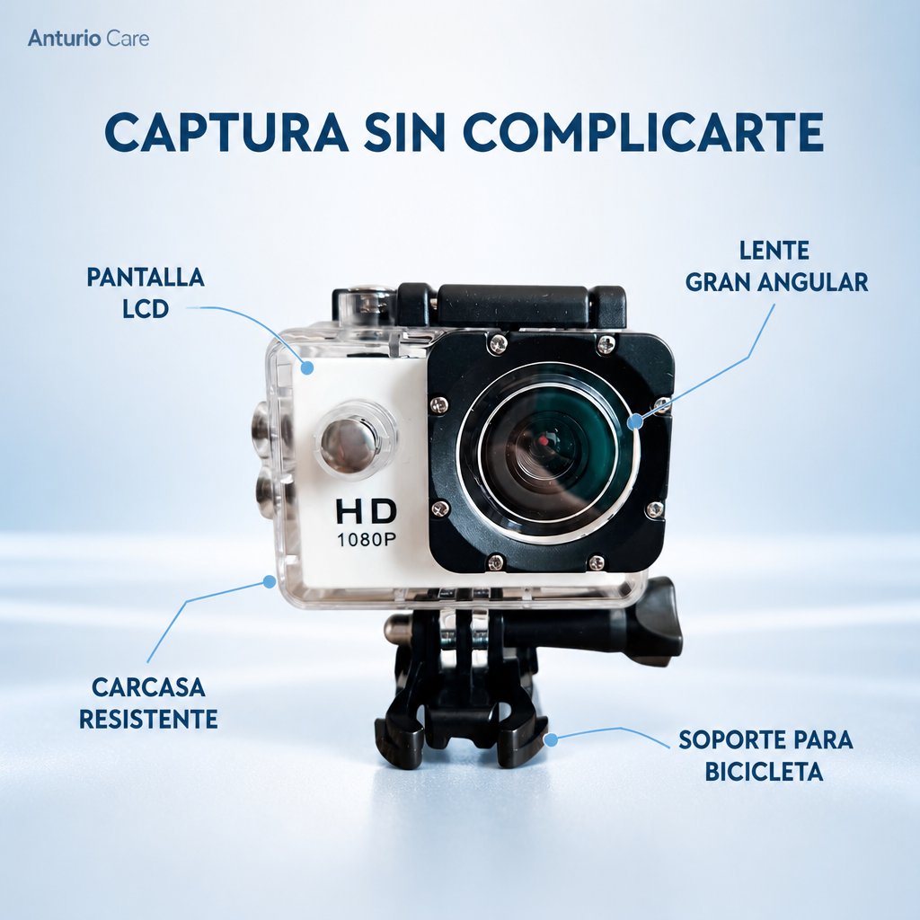 Cámara deportiva tipo GoPro hero
