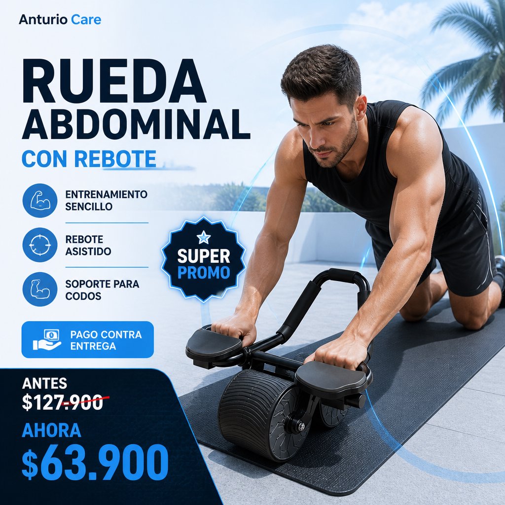 Rueda abdominal con rebote