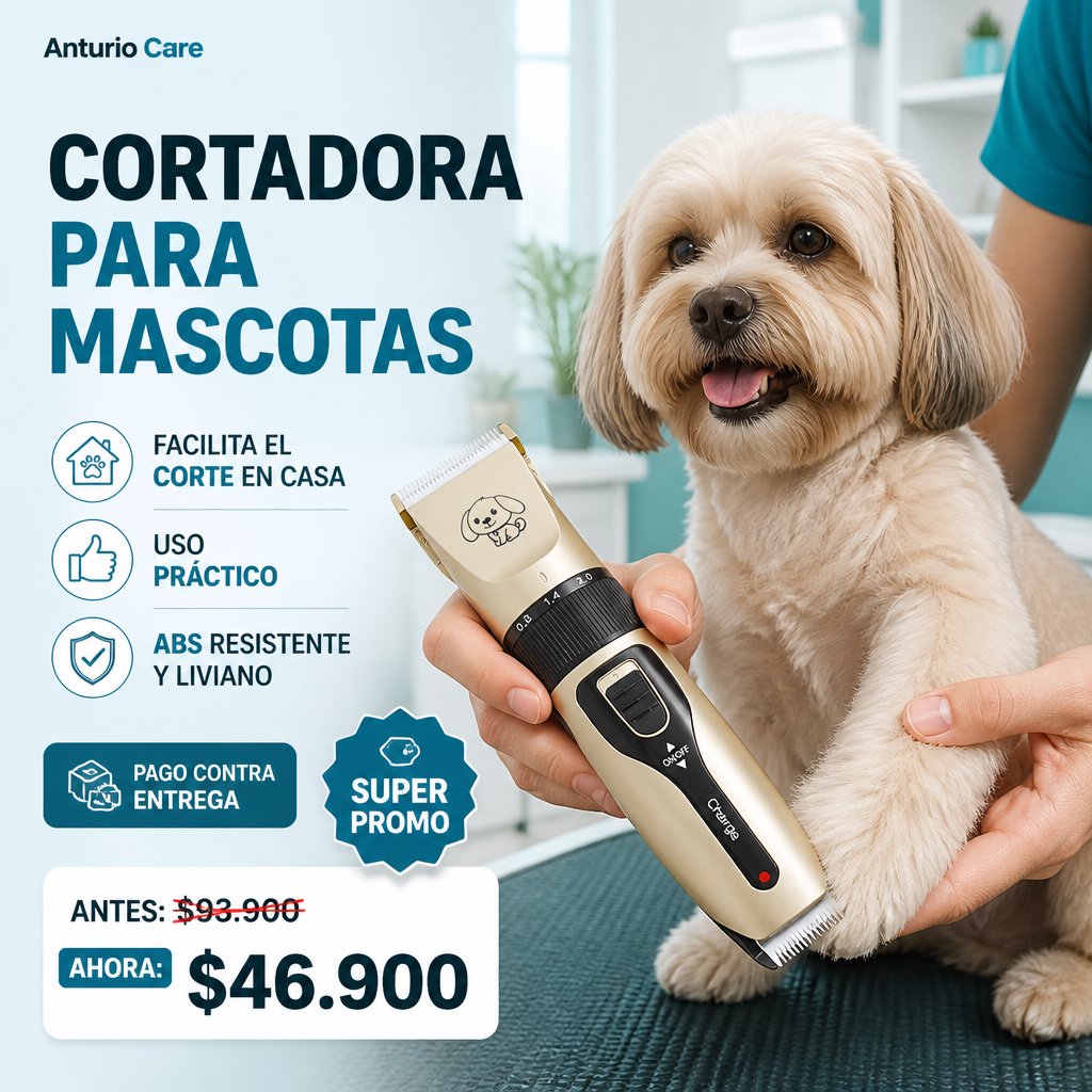 Cortadora de pelo para mascotas