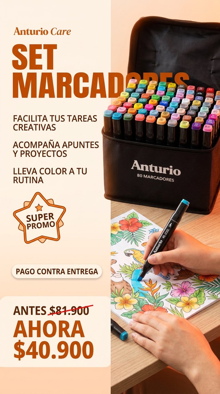 Anturio - Set marcadores
