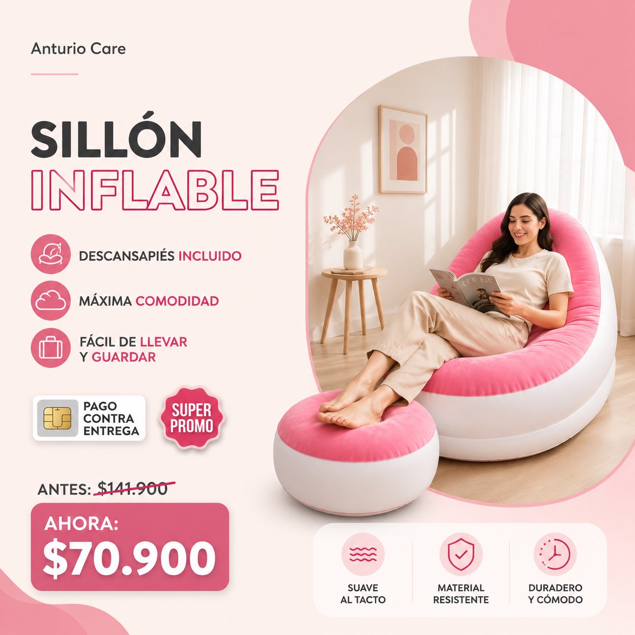 Sillón inflable
