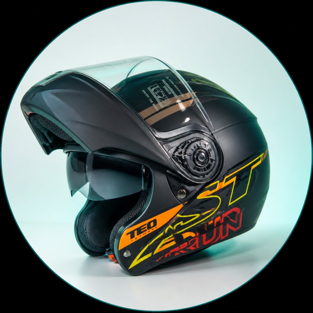 Casco abatible