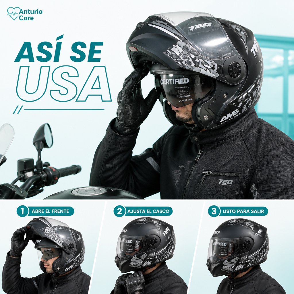 Casco abatible hero