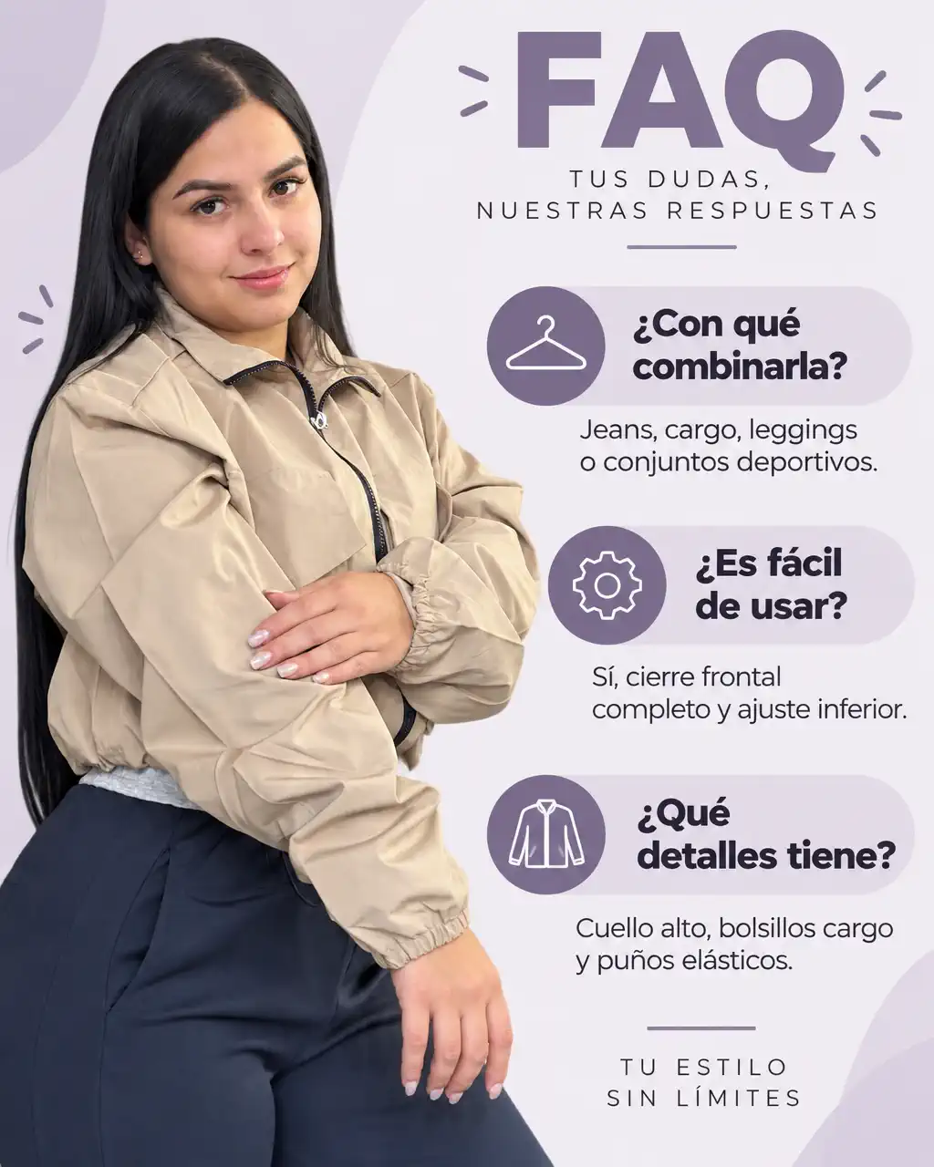 CHAQUETA CORTA CARGO