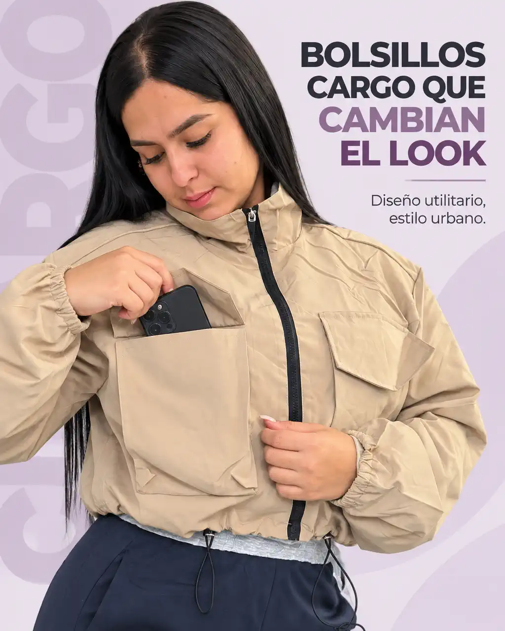 CHAQUETA CORTA CARGO