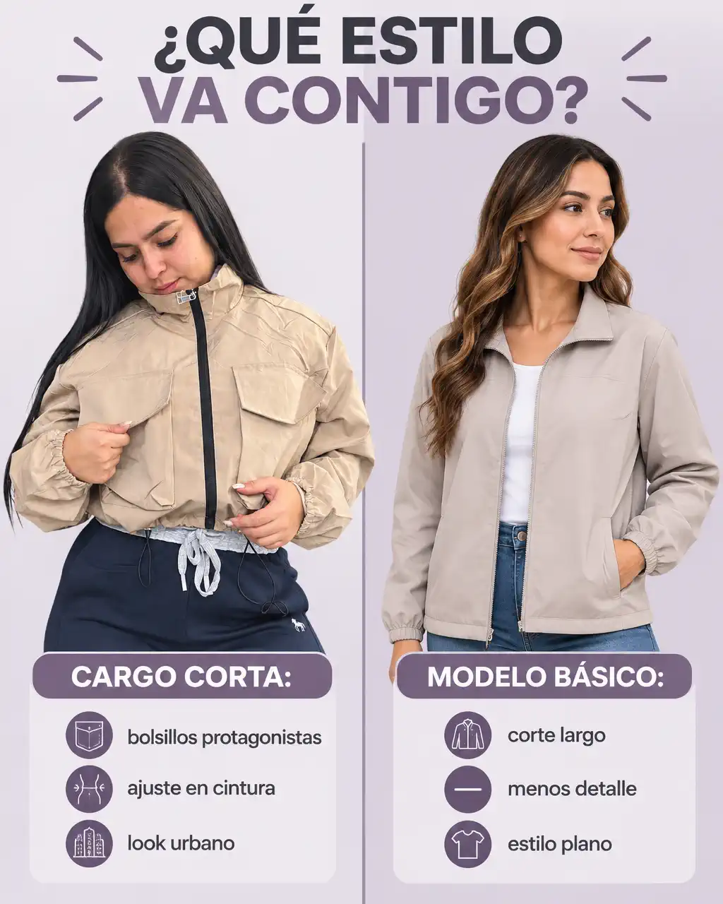 CHAQUETA CORTA CARGO
