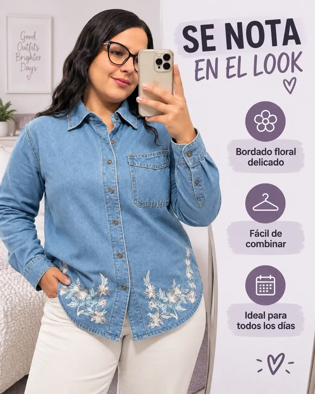 CAMISA JEAN FLORAL