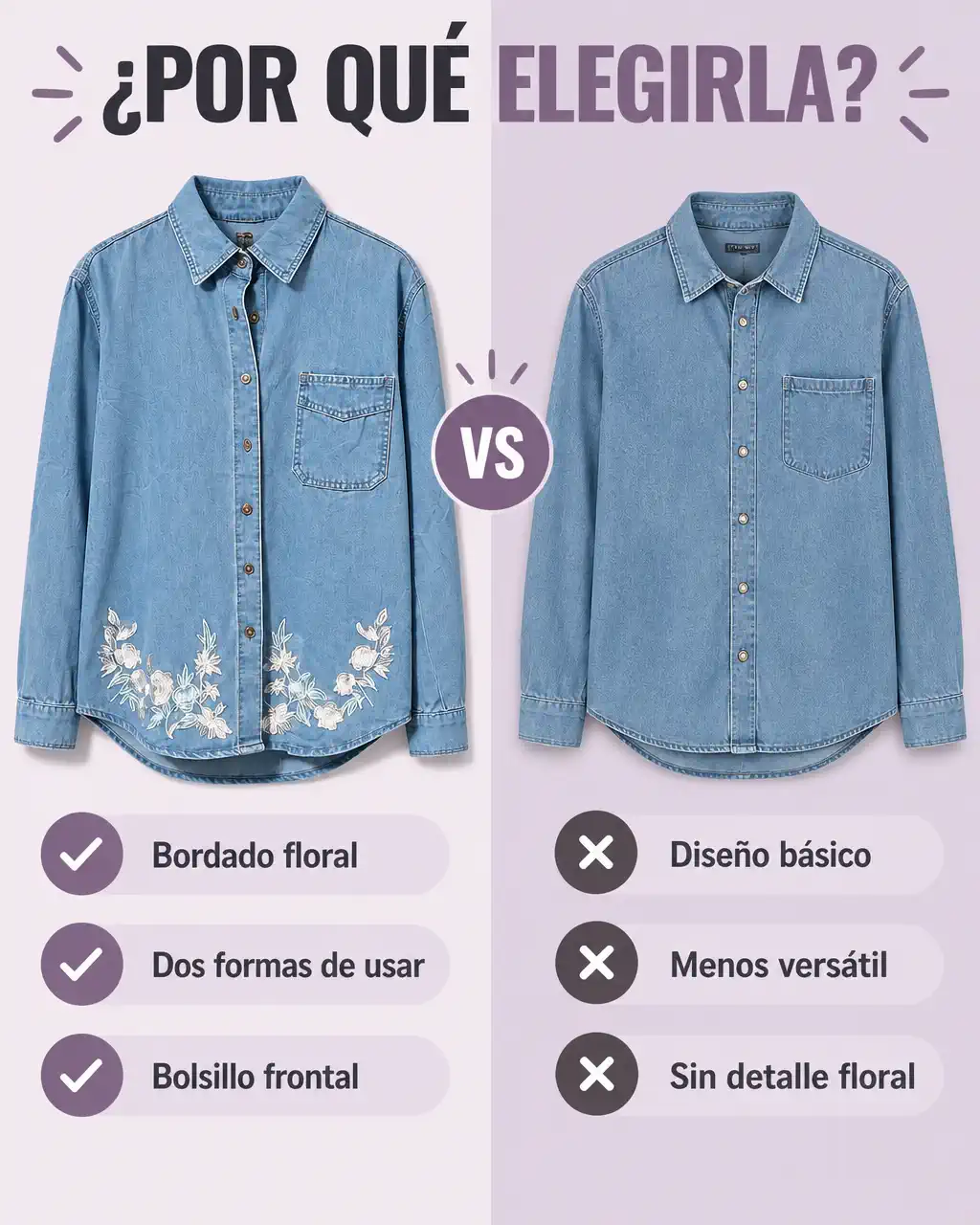CAMISA JEAN FLORAL