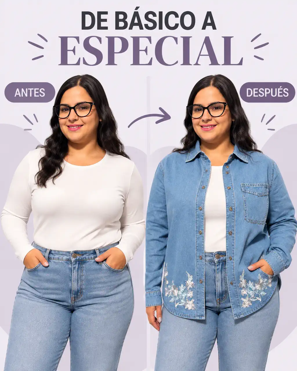 CAMISA JEAN FLORAL