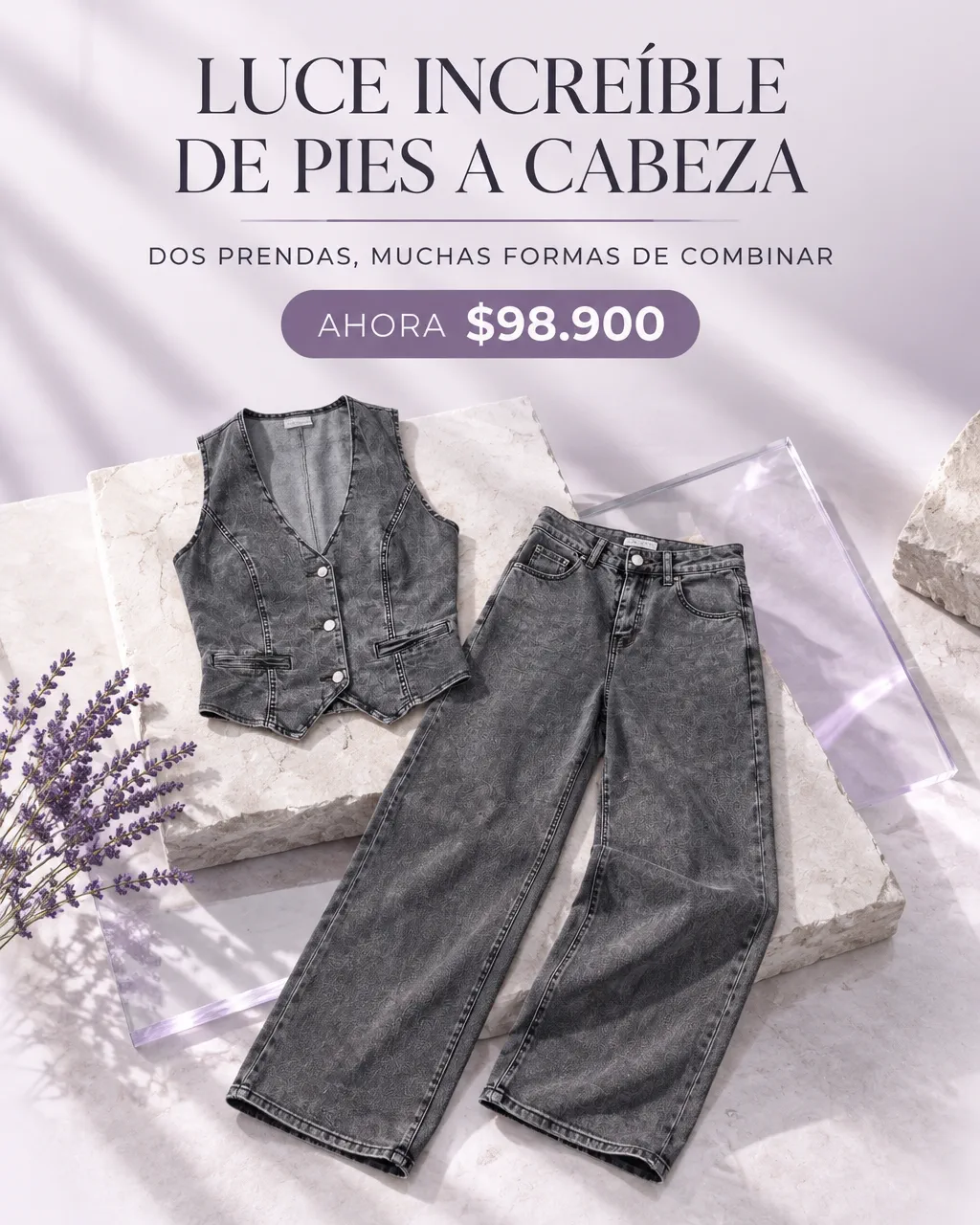 SET HALTER WIDE LEG