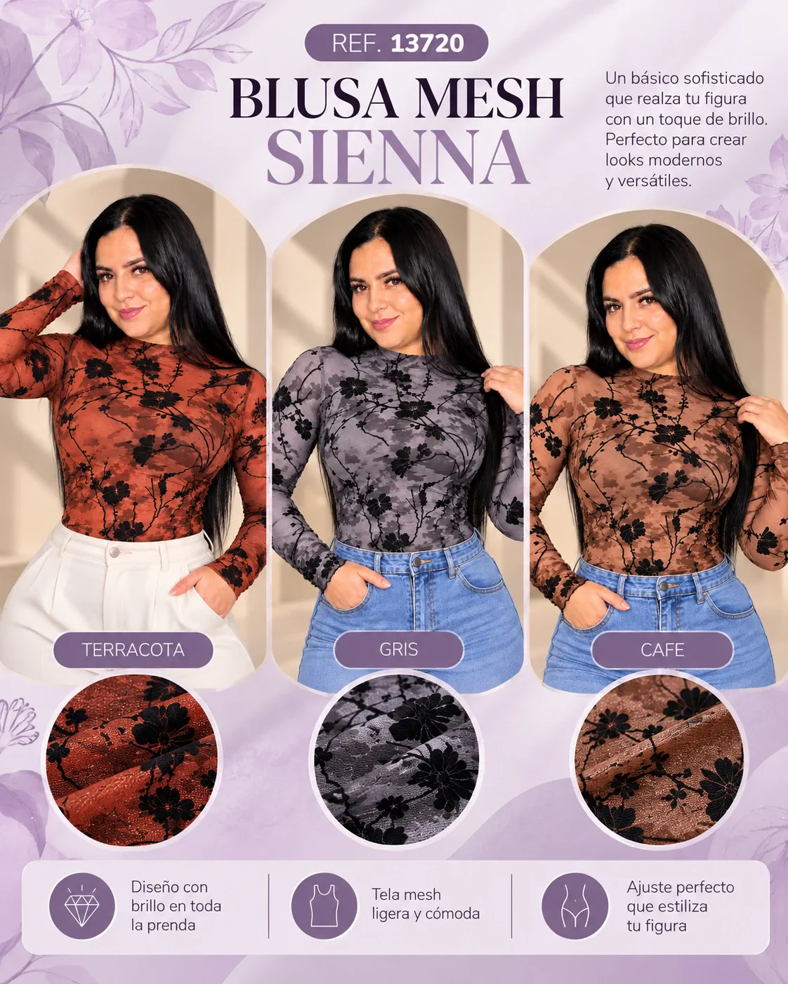 BLUSA MESH SIENNA