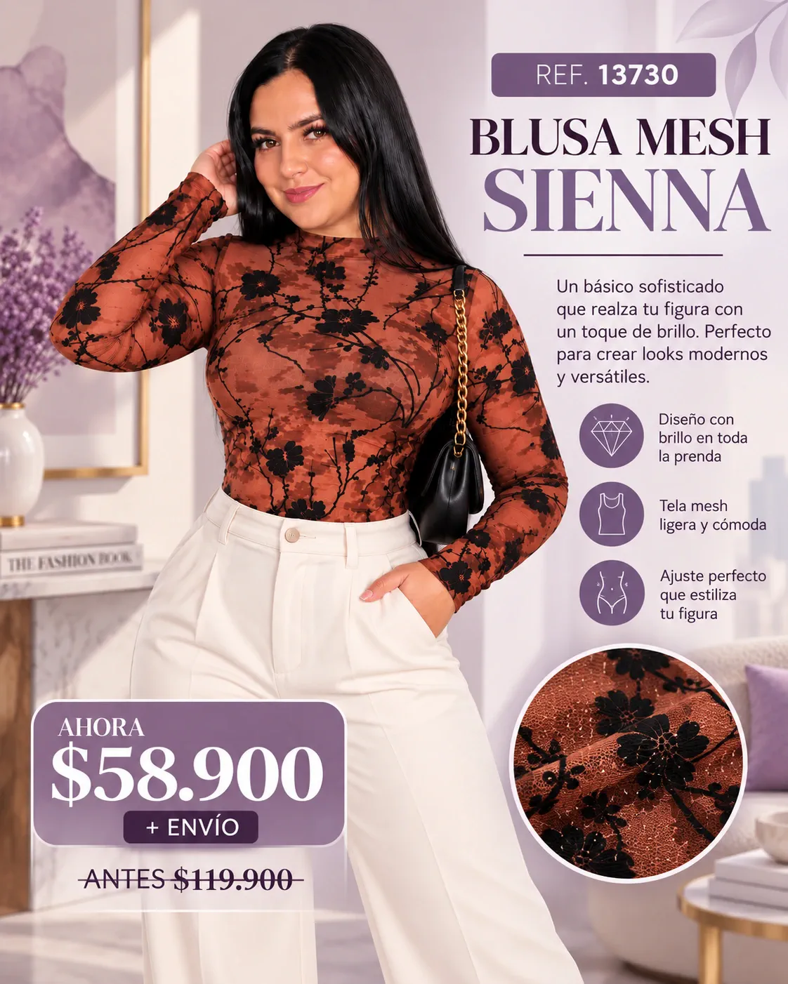 BLUSA MESH SIENNA