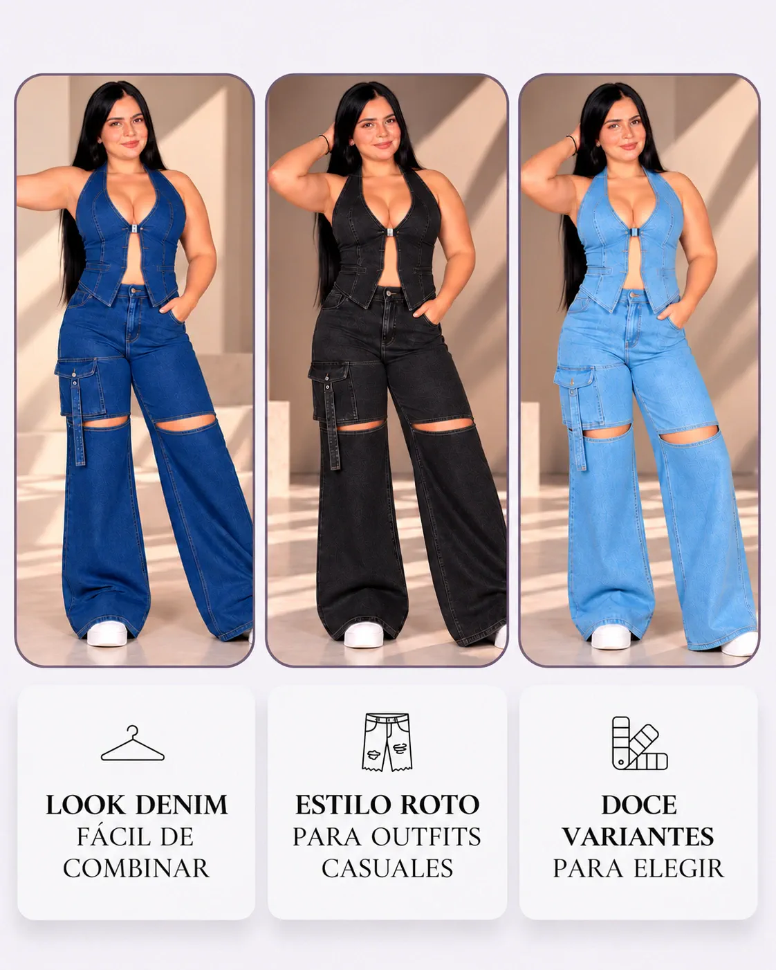 SET DENIM PANTALÓN