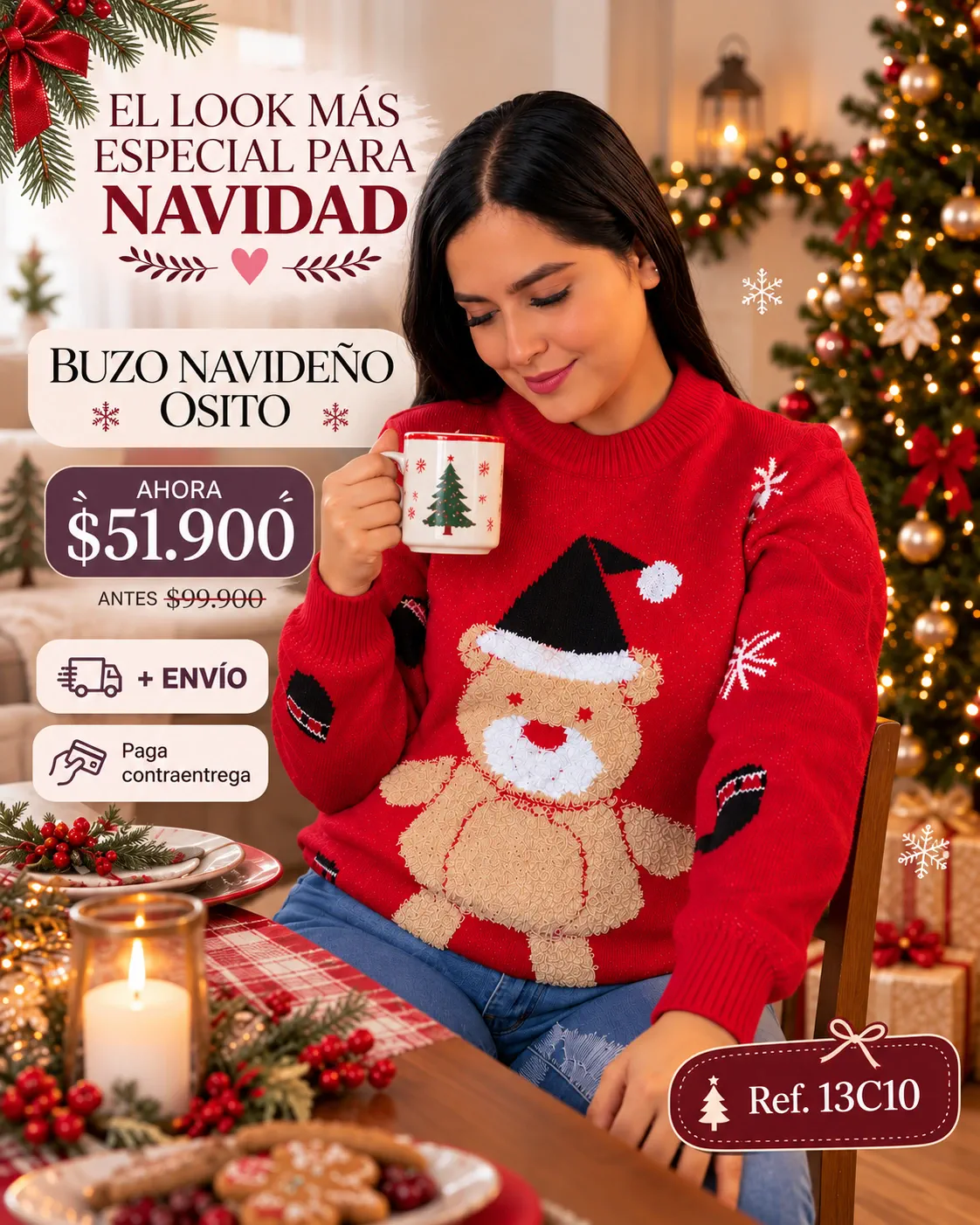 BUZO NAVIDEÑO OSITO