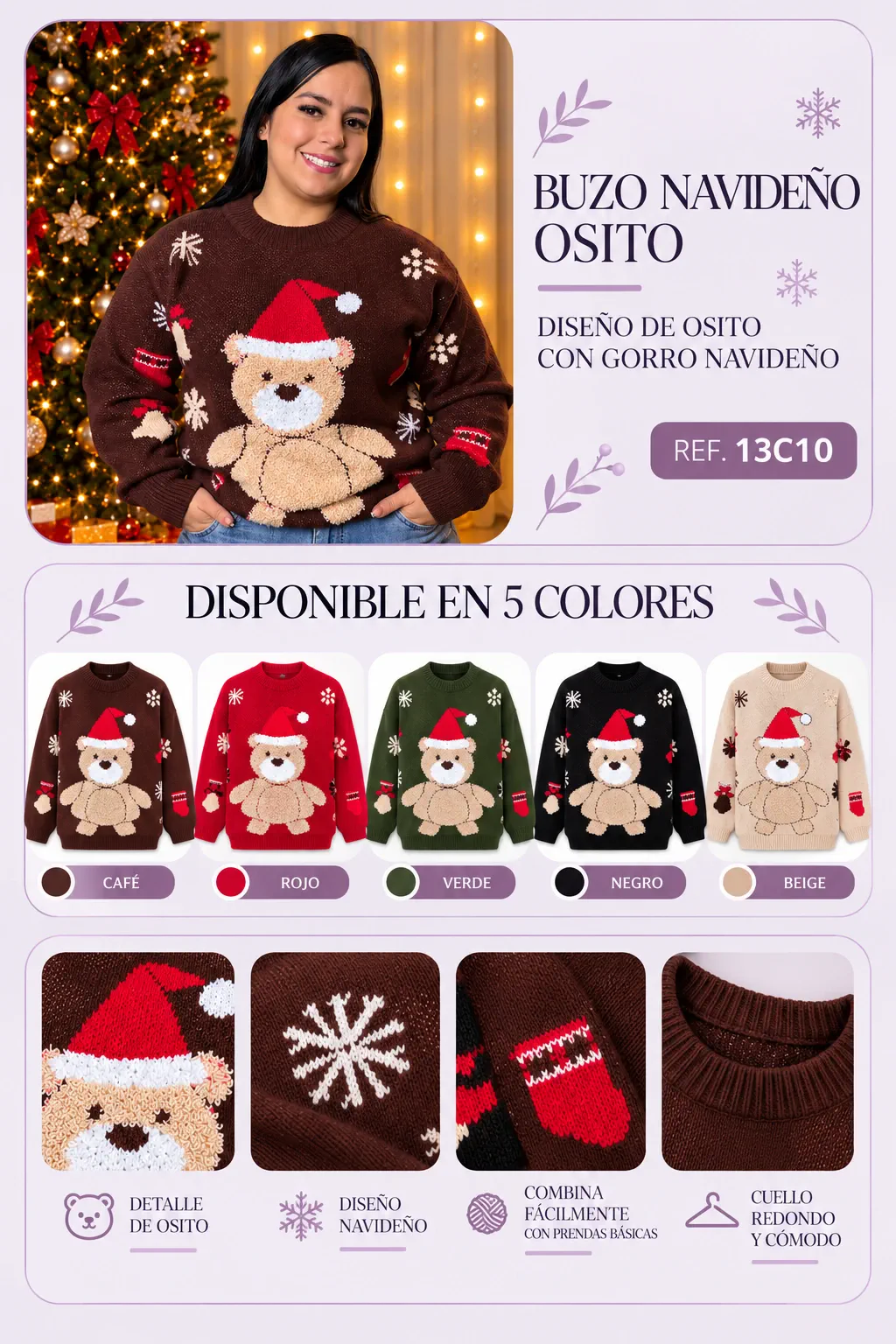 BUZO NAVIDEÑO OSITO