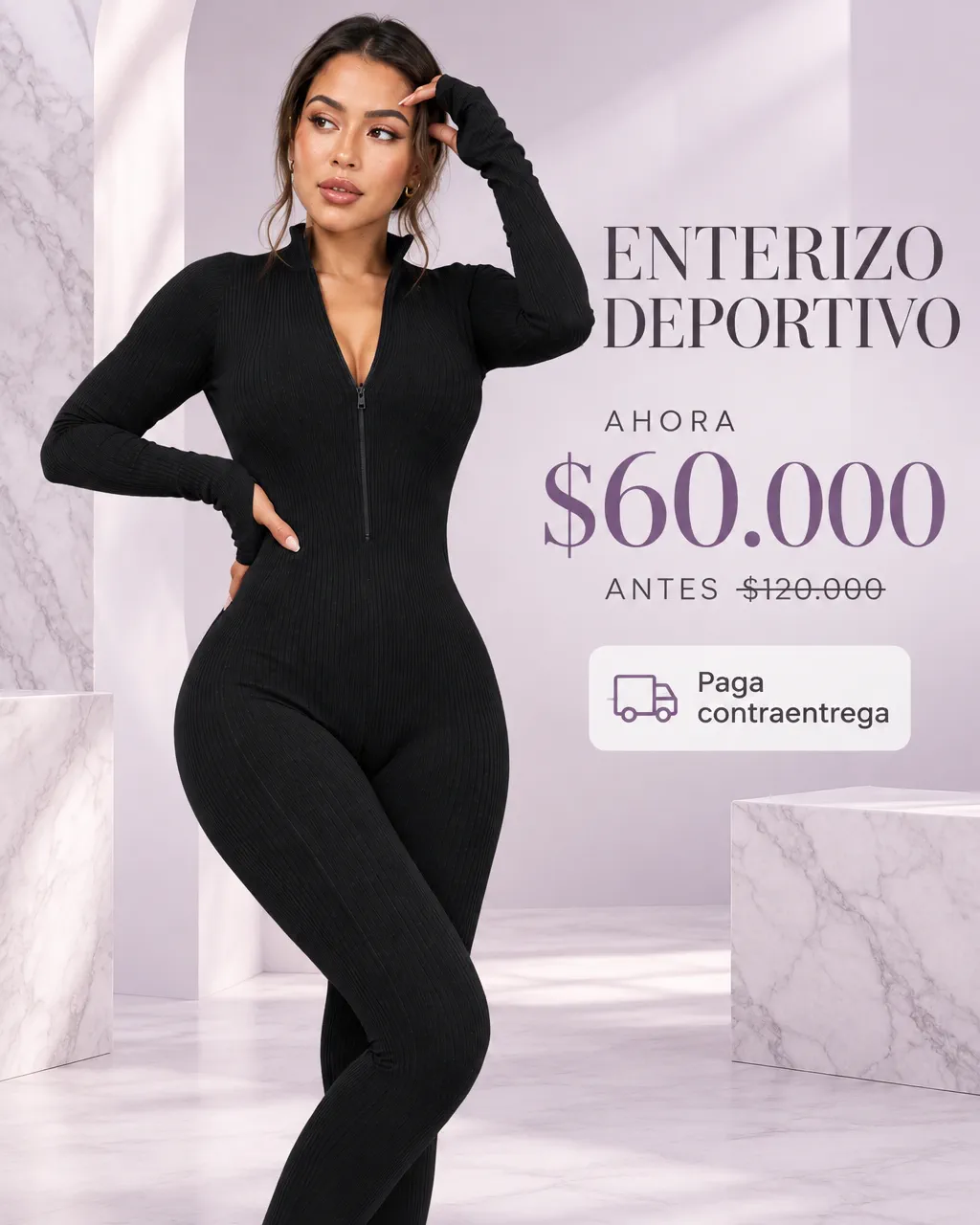 ENTERIZO DEPORTIVO CON CREMALLERA