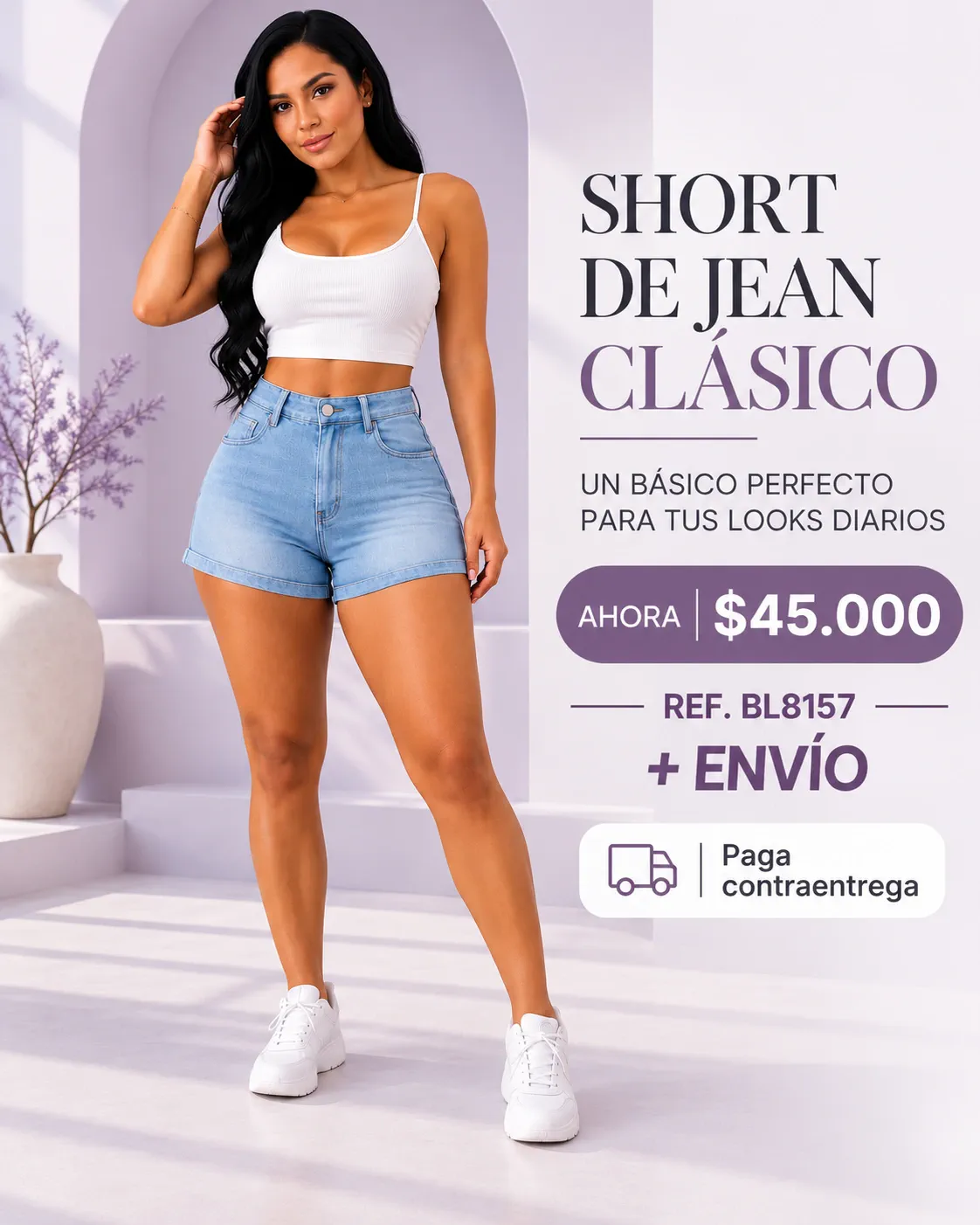 SHORT DE JEAN CLASICO