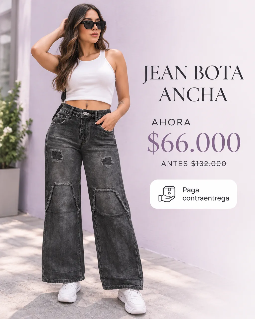JEAN BOTA ANCHA-TIRO ALTO
