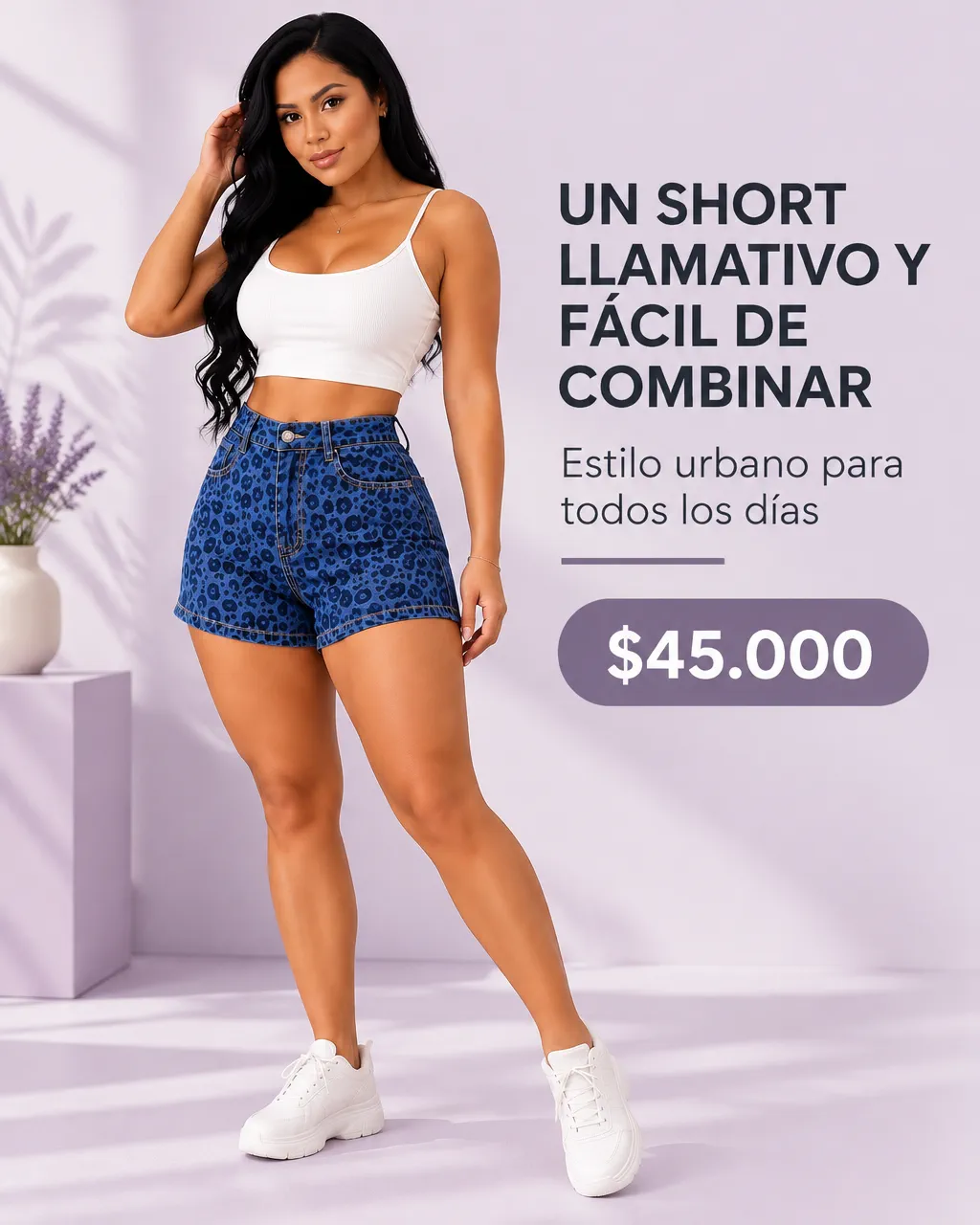 SHORT JEAN ANIMAL