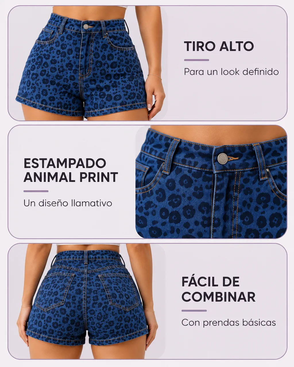 SHORT JEAN ANIMAL