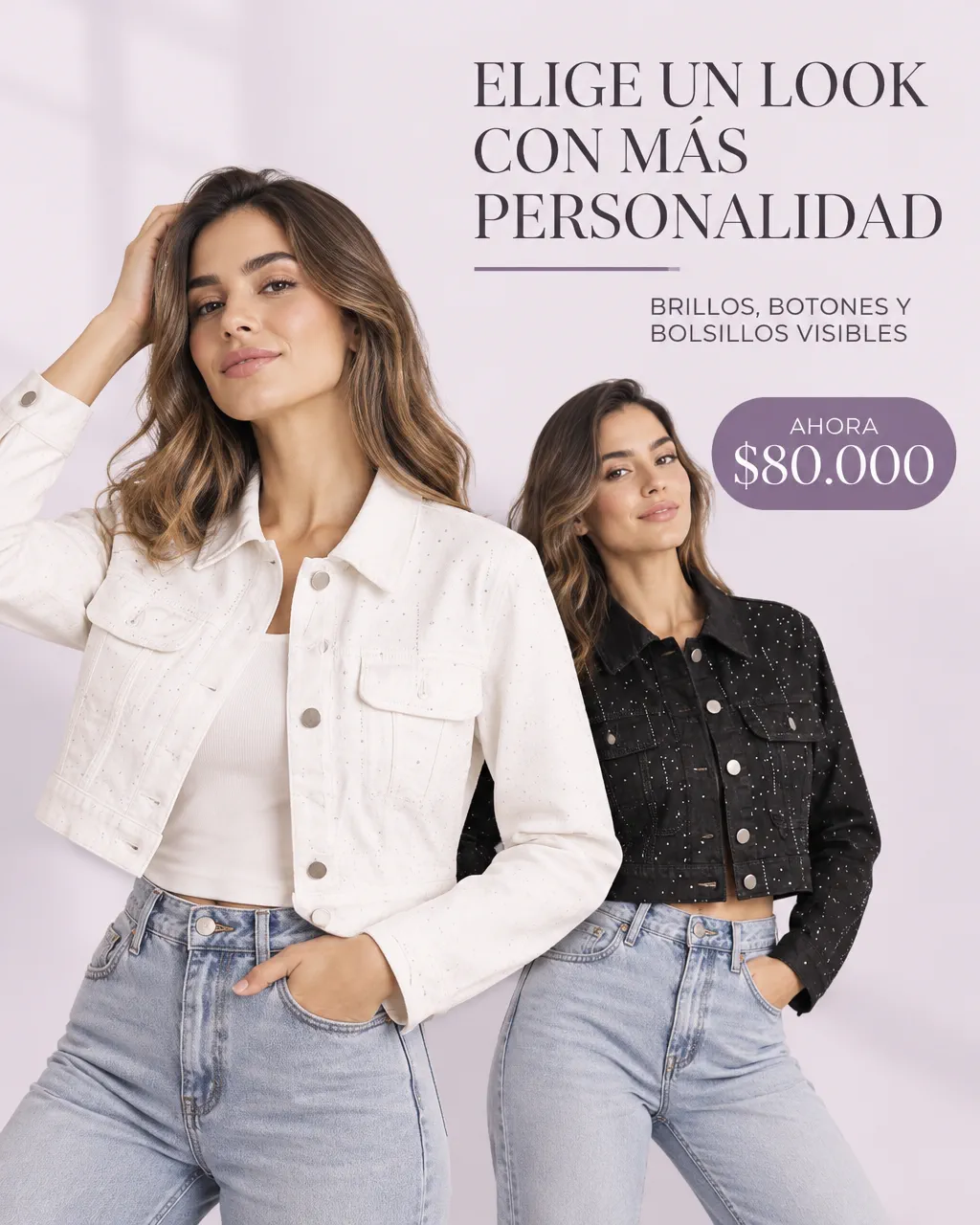 CHAQUETA JEAN CROPPED