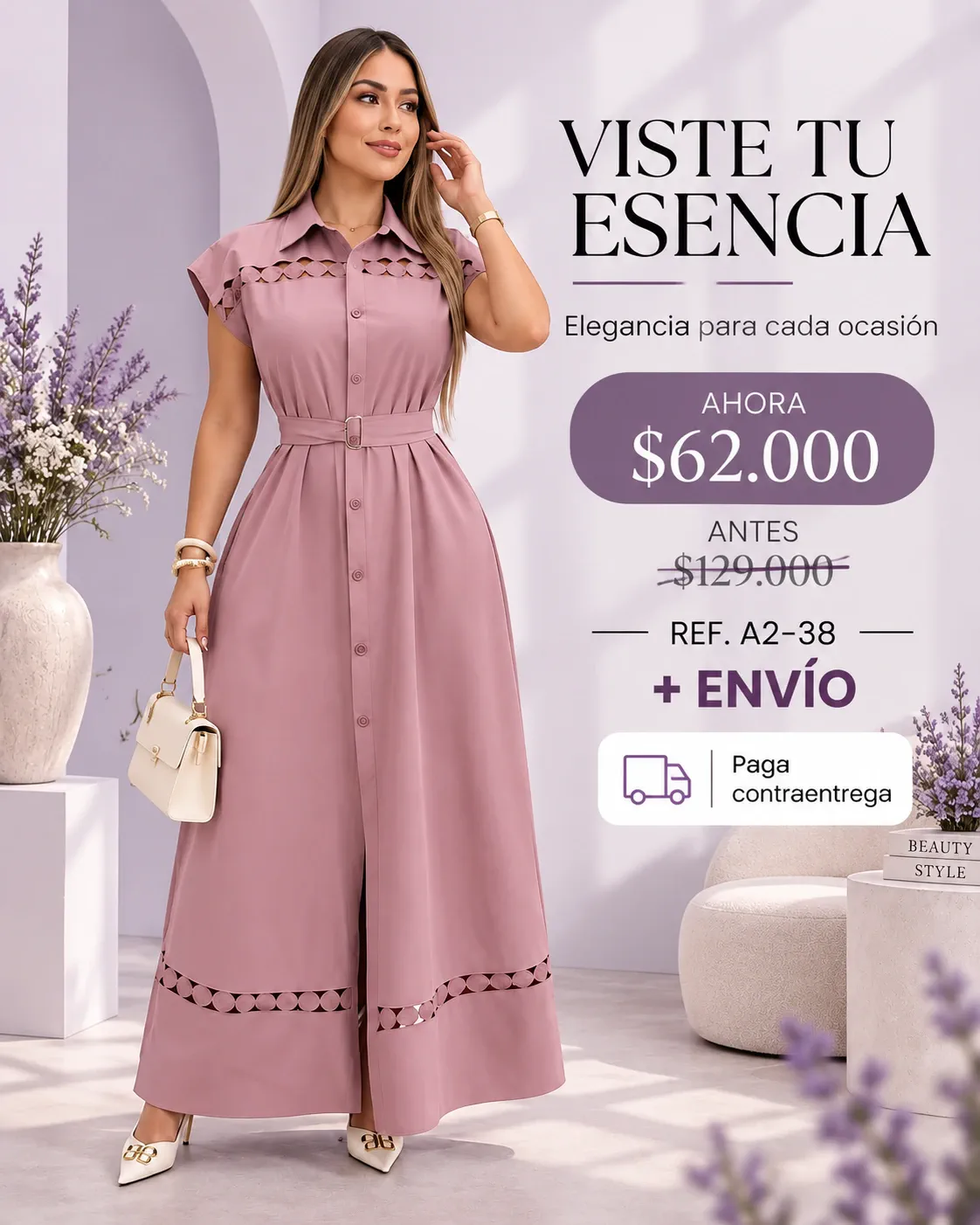 VESTIDO ALEROS REDONDOS