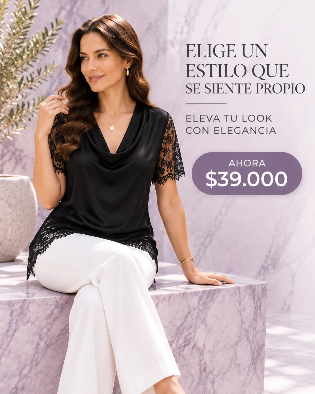 BLUSA CON CUELLO BOBO