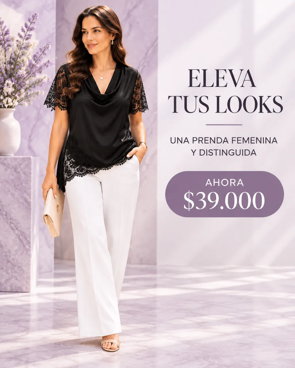 BLUSA CON CUELLO BOBO