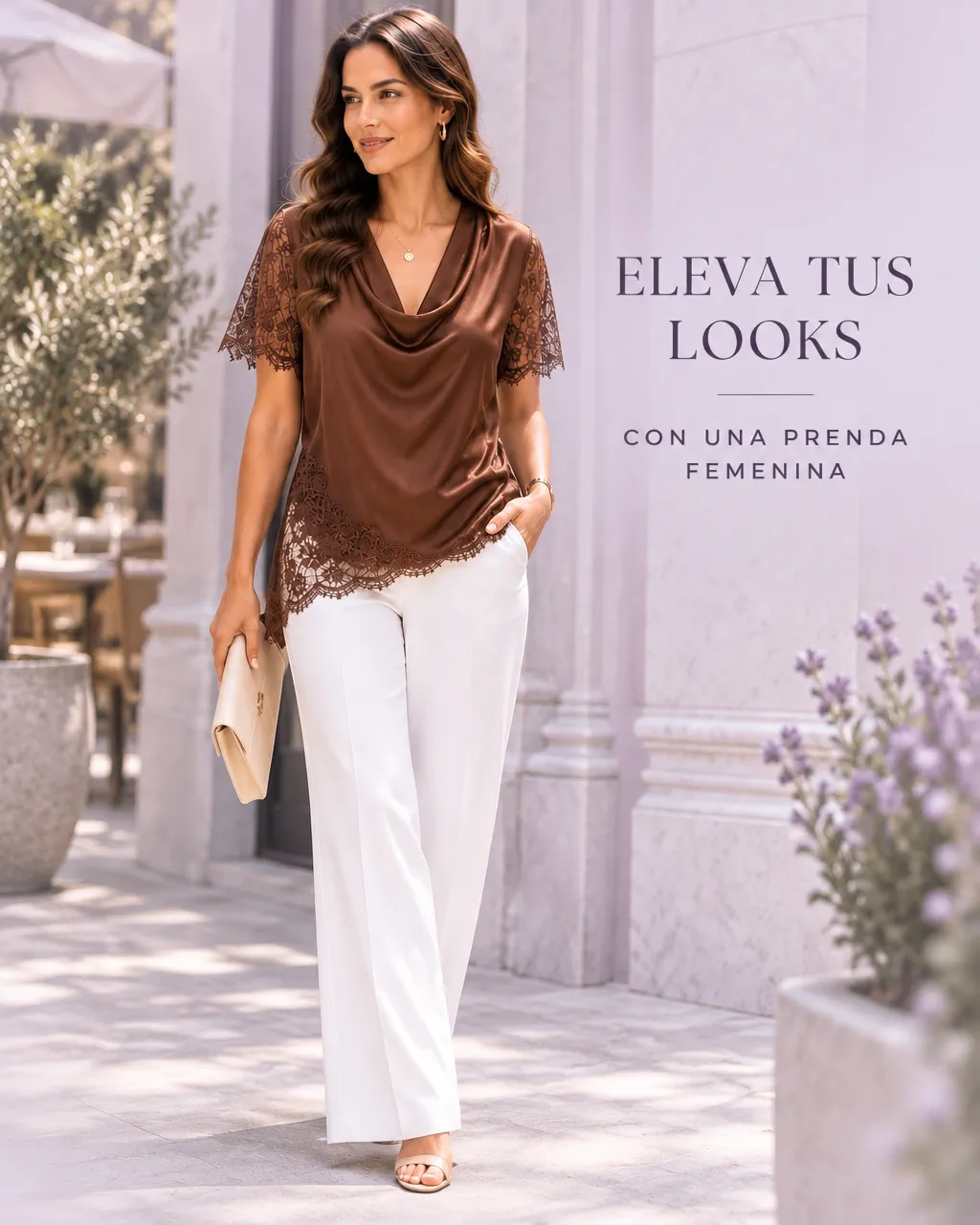BLUSA CON CUELLO BOBO