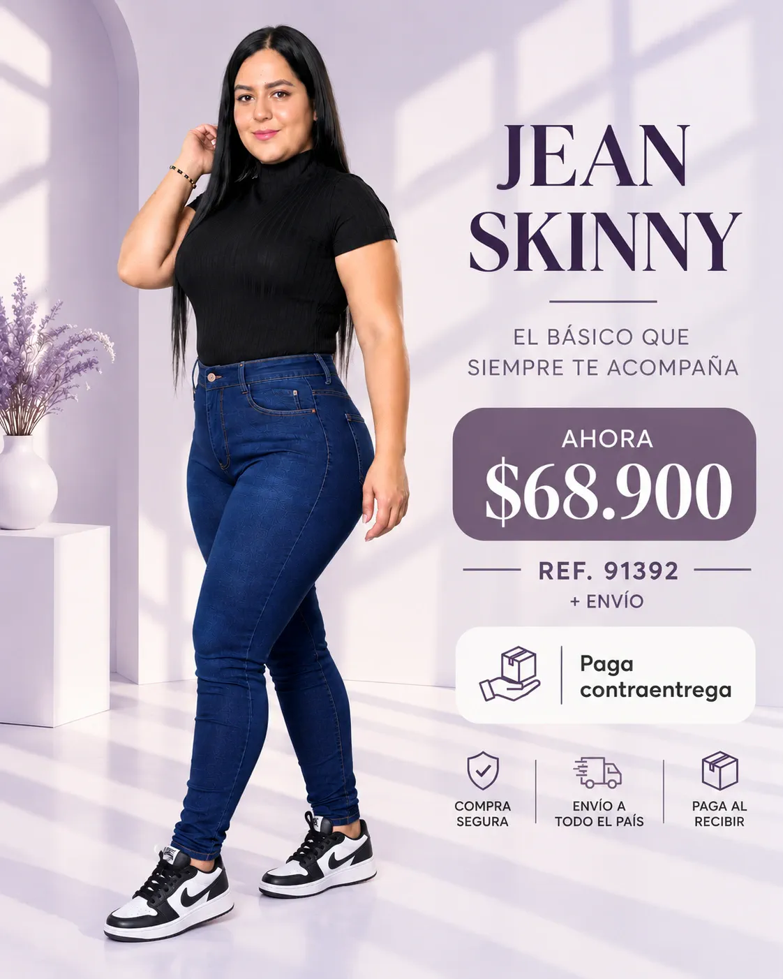 JEAN SKINNY AZUL OSCURO
