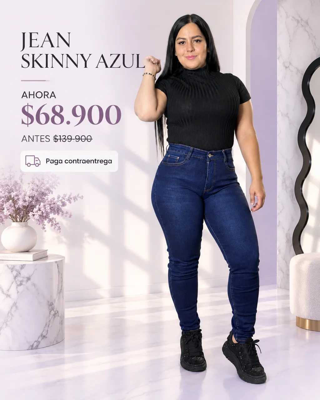 JEAN SKINNY AZUL