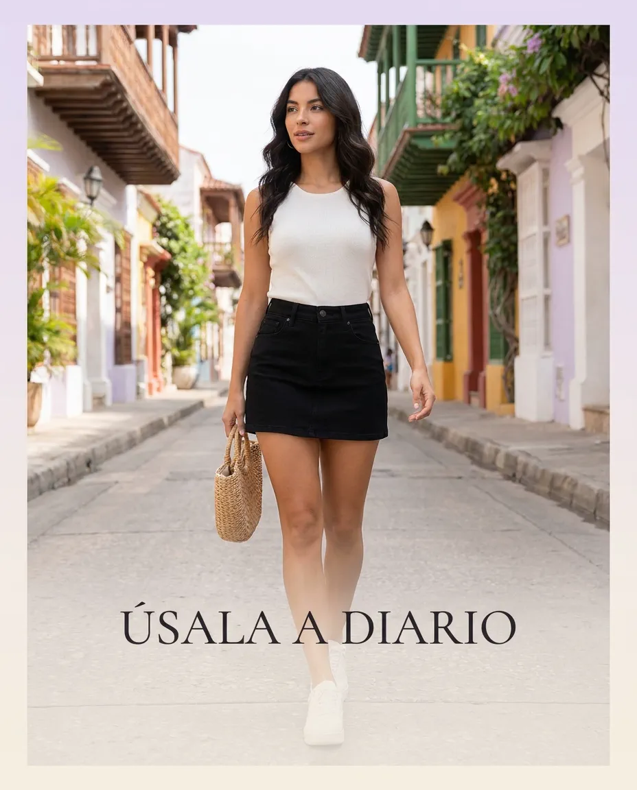FALDA SHORT NEGRA