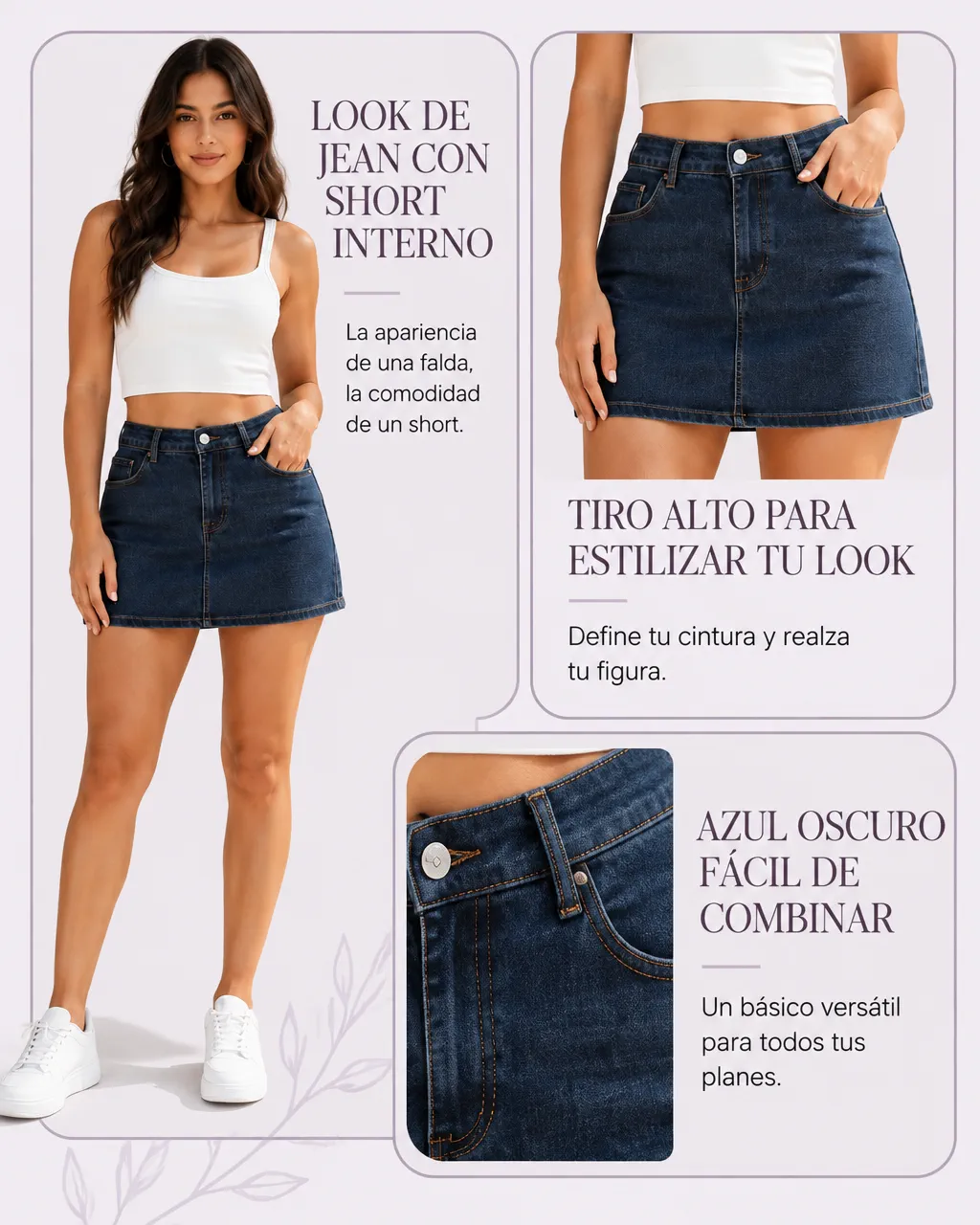 FALDA SHORT DE JEAN