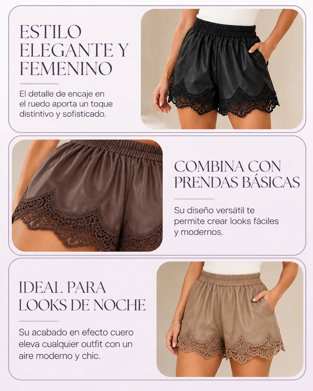 SHORT CUERINA