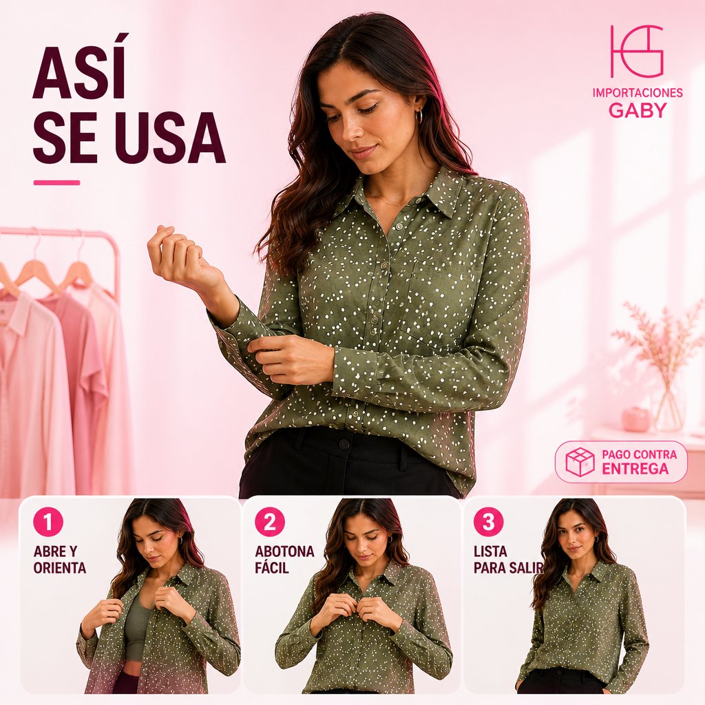 BLUSA DE BOTONES Y PUNTICOS unit