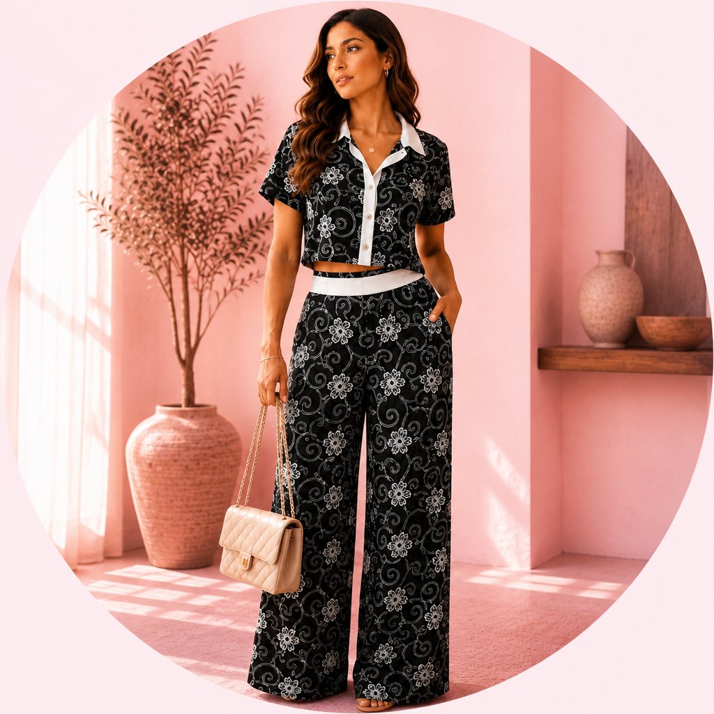 CONJUNTO FLORAL ELEGANCE – SET DE 2 PIEZAS