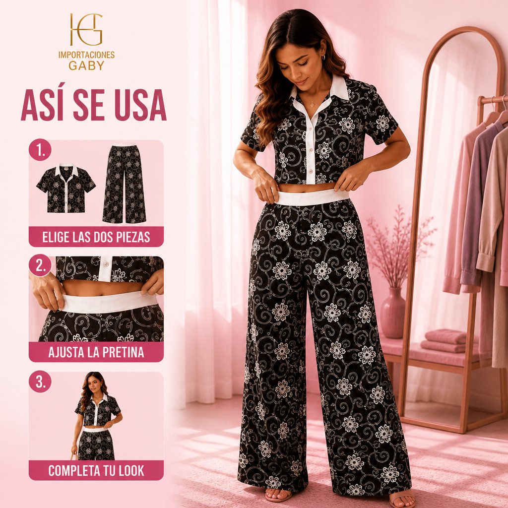 CONJUNTO FLORAL ELEGANCE – SET DE 2 PIEZAS unit