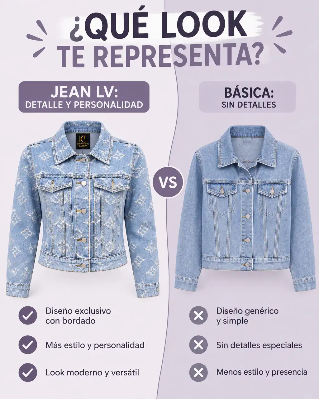 CHAQUETA JEAN LV
