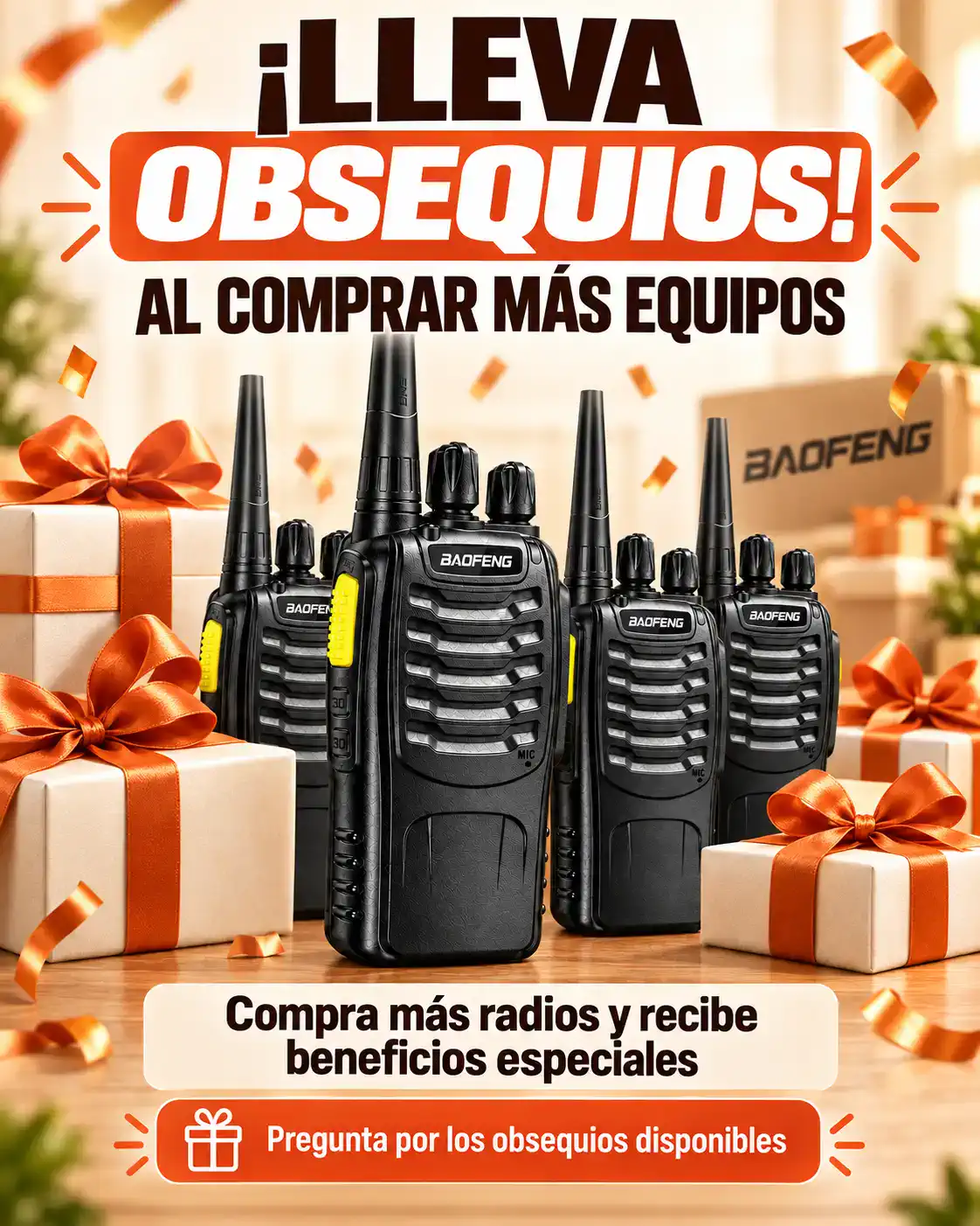 KIT RADIOS BAOFENG