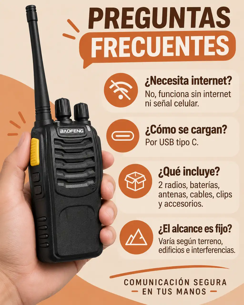 KIT RADIOS BAOFENG