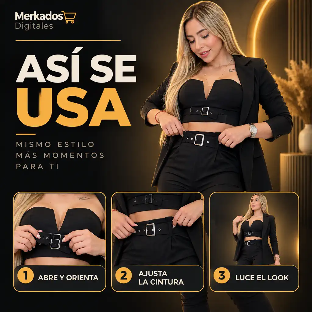 Conjunto Dama 3 Piezas Hebillas hero