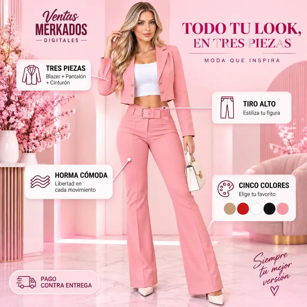 Conjunto Dama 3 Piezas  Bengalina hero
