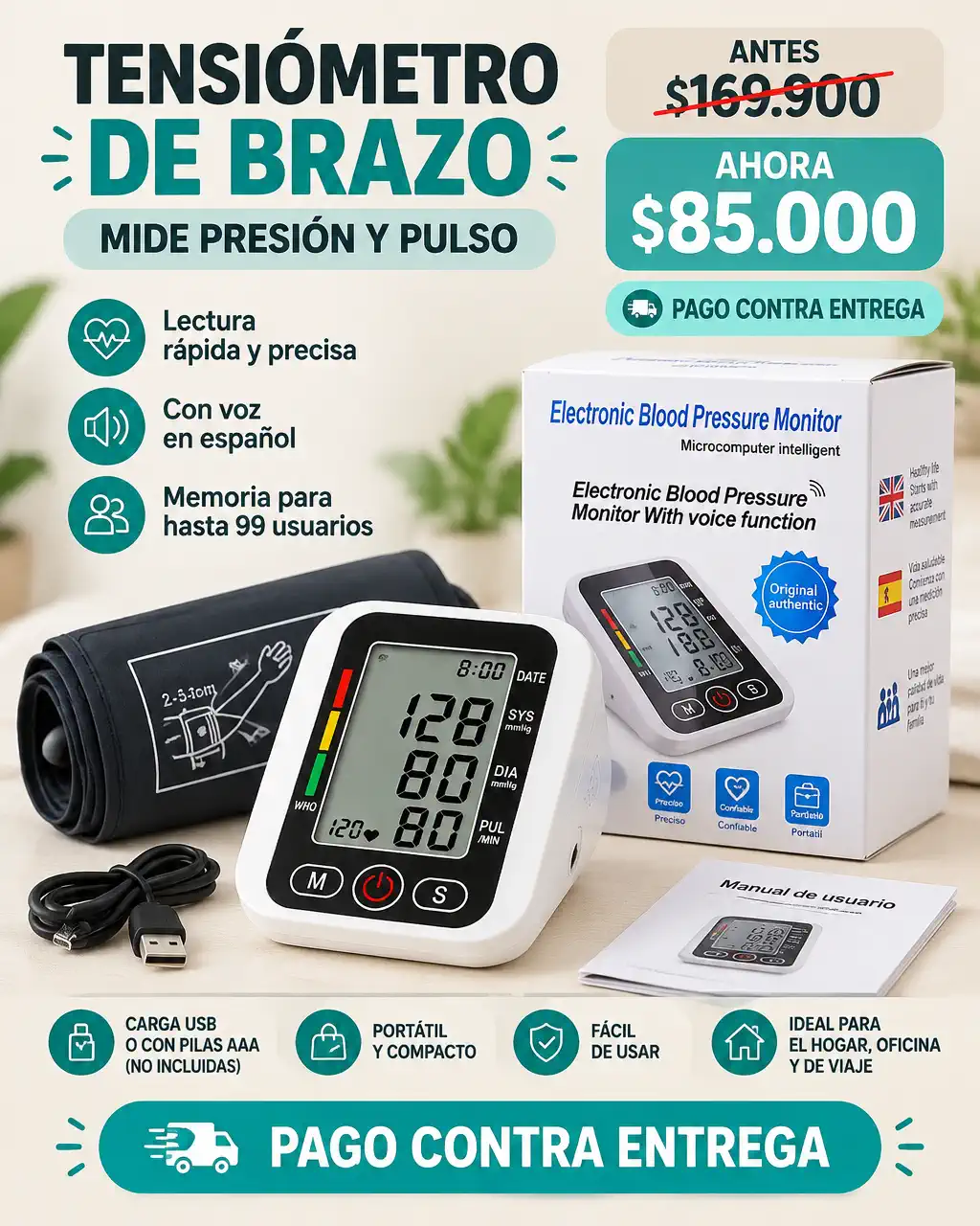 TENSIÓMETRO DE BRAZO