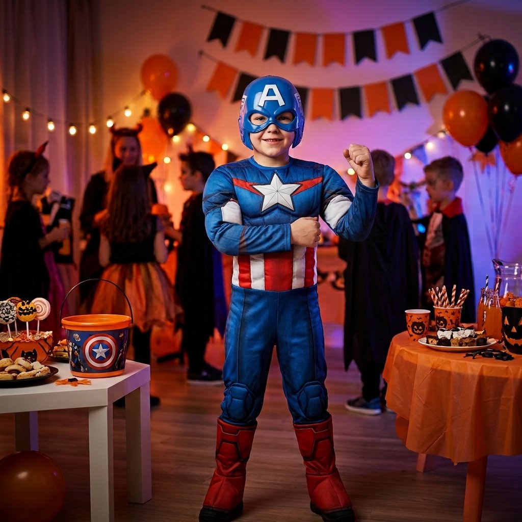 Disfraz de Capitán América para niños